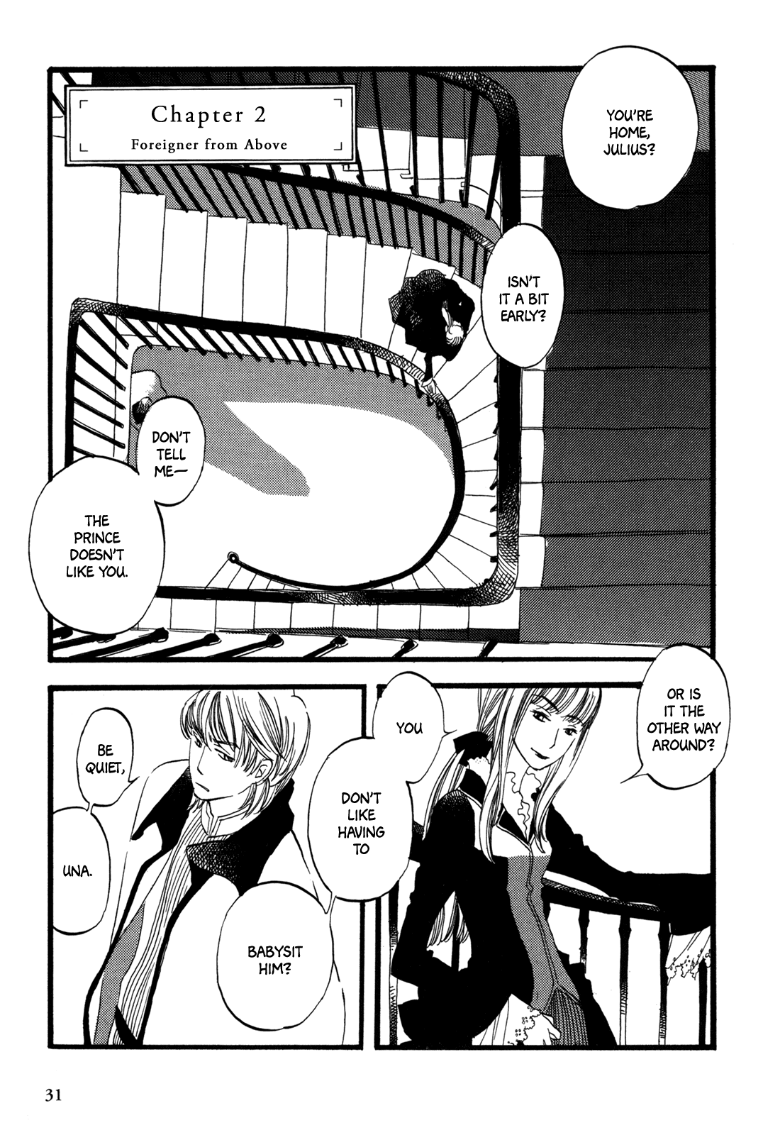 A Tale of Royal Disturbance: Now He's Gone from Echo Valley Chapter 2 page 2 - Chapter 2: Foreigner from Above