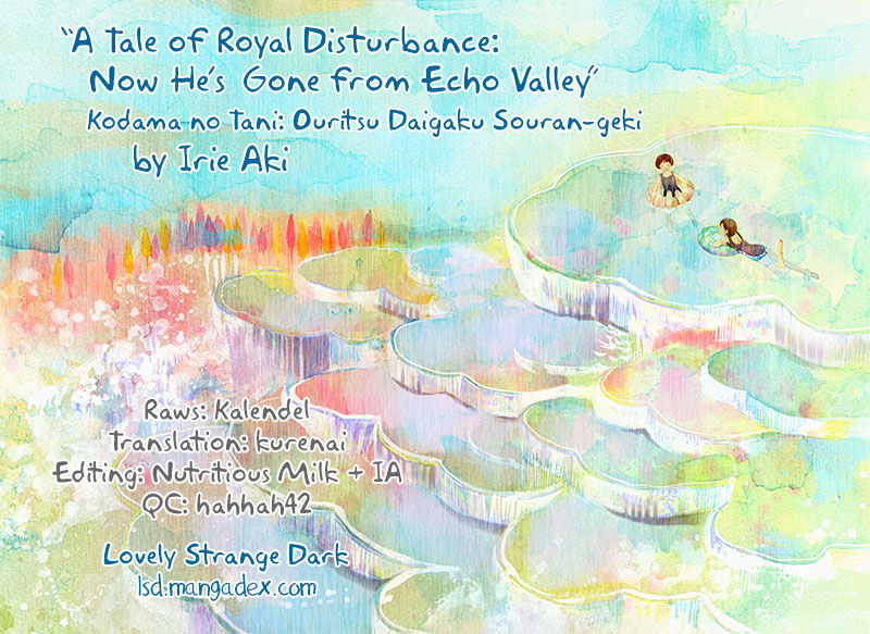 A Tale of Royal Disturbance: Now He's Gone from Echo Valley Chapter 7 page 1 - Chapter 7: Fuku’s Many Travels [END]