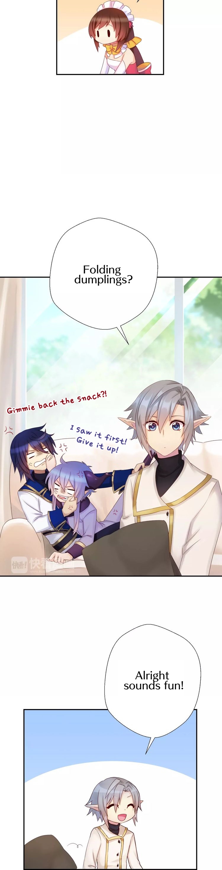 A Taste of Love Chapter 15.5 page 10 - Chapter 15.5: New year's special - Folding dumplings