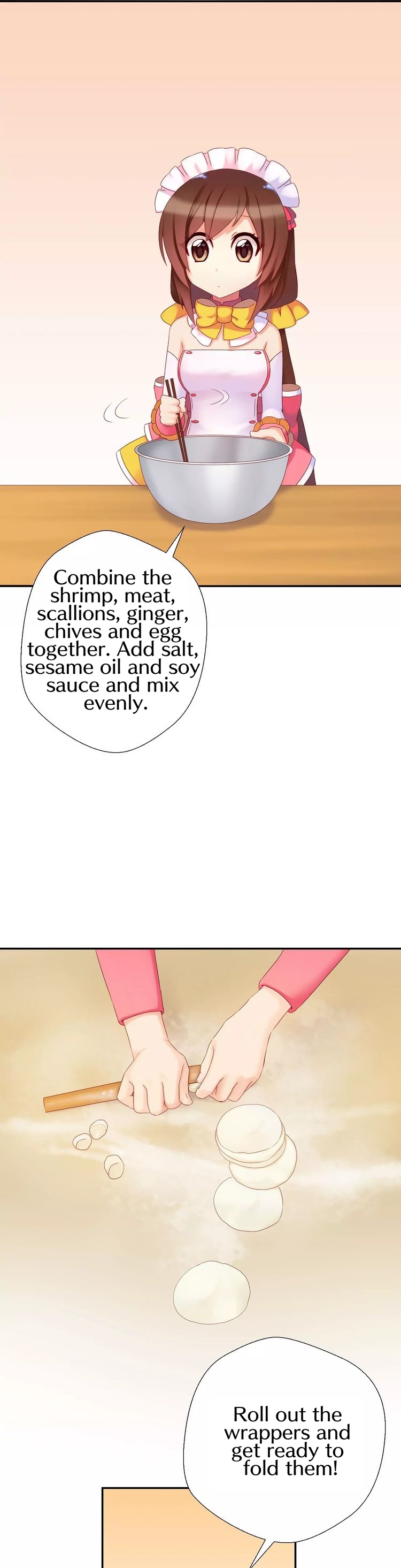 A Taste of Love Chapter 15.5 page 9 - Chapter 15.5: New year's special - Folding dumplings