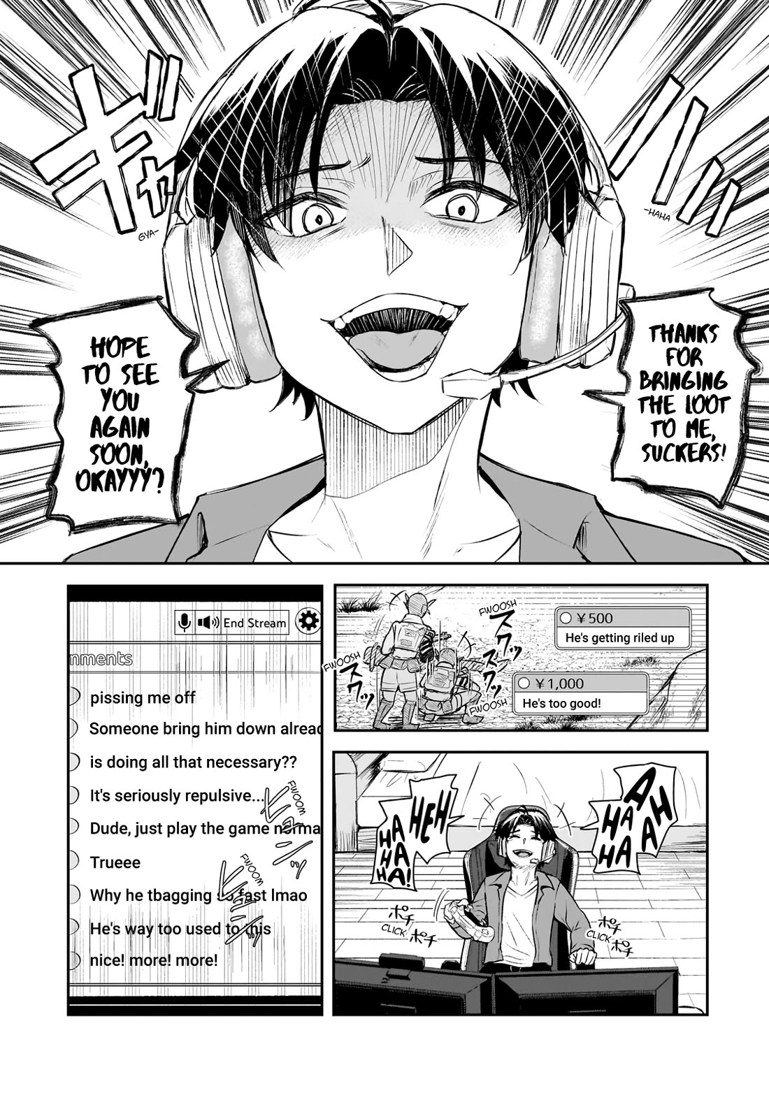 A Toxic 20-Year-Old Game Streamer Accidentally Reveals His Nice Personality Because He Forgot to End the Stream Chapter 1 page 2 - Chapter 1: The Agitated Oni-chan