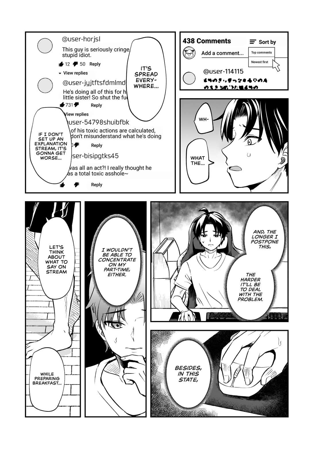 A Toxic 20-Year-Old Game Streamer Accidentally Reveals His Nice Personality Because He Forgot to End the Stream Chapter 1 page 25 - Chapter 1: The Agitated Oni-chan