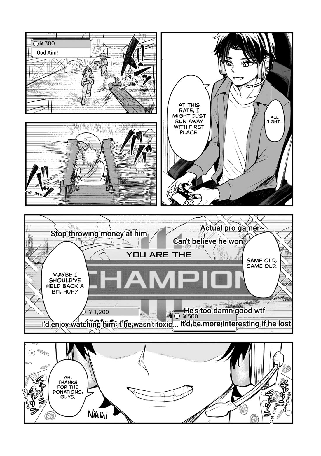 A Toxic 20-Year-Old Game Streamer Accidentally Reveals His Nice Personality Because He Forgot to End the Stream Chapter 1 page 3 - Chapter 1: The Agitated Oni-chan