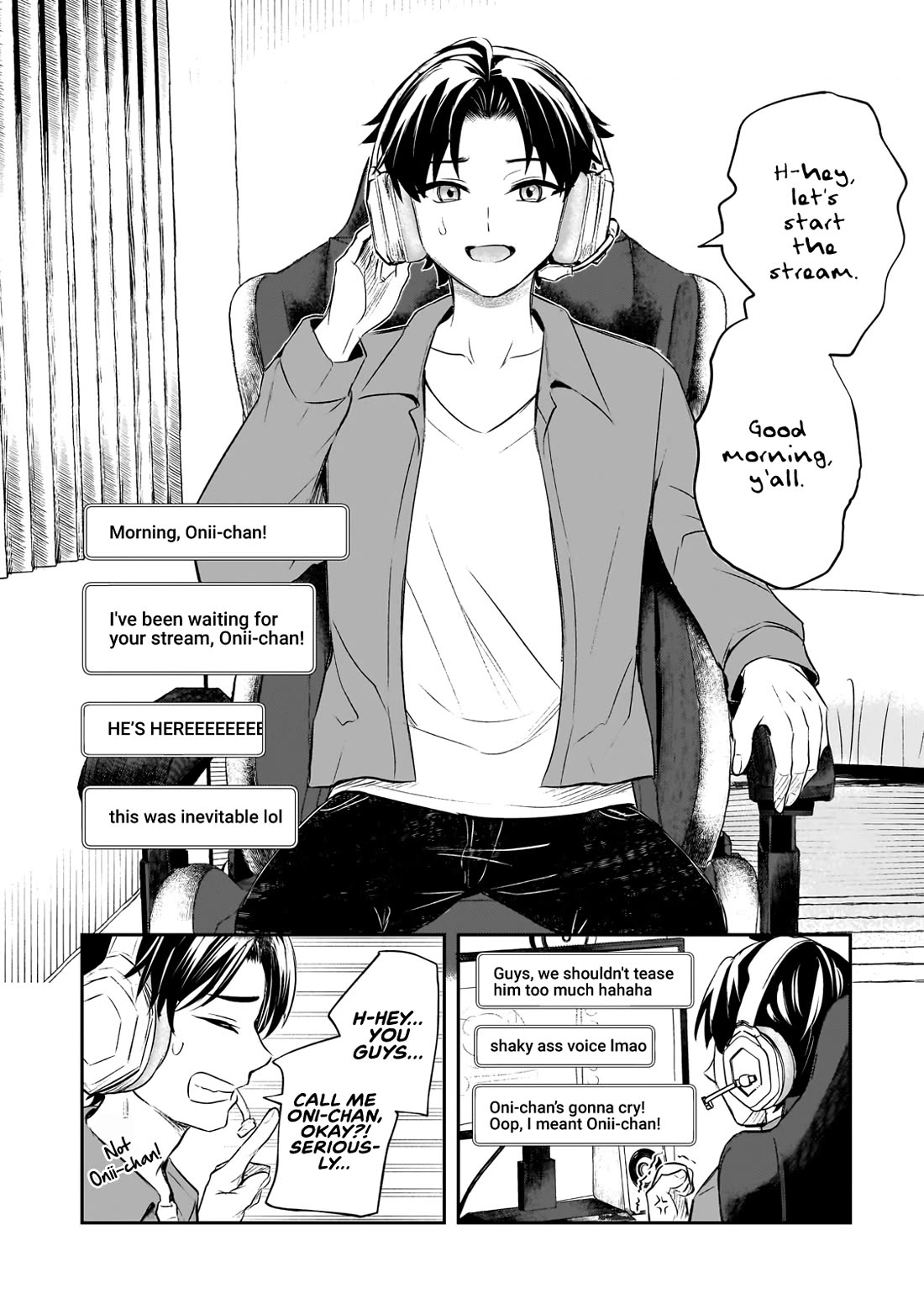 A Toxic 20-Year-Old Game Streamer Accidentally Reveals His Nice Personality Because He Forgot to End the Stream Chapter 1 page 30 - Chapter 1: The Agitated Oni-chan