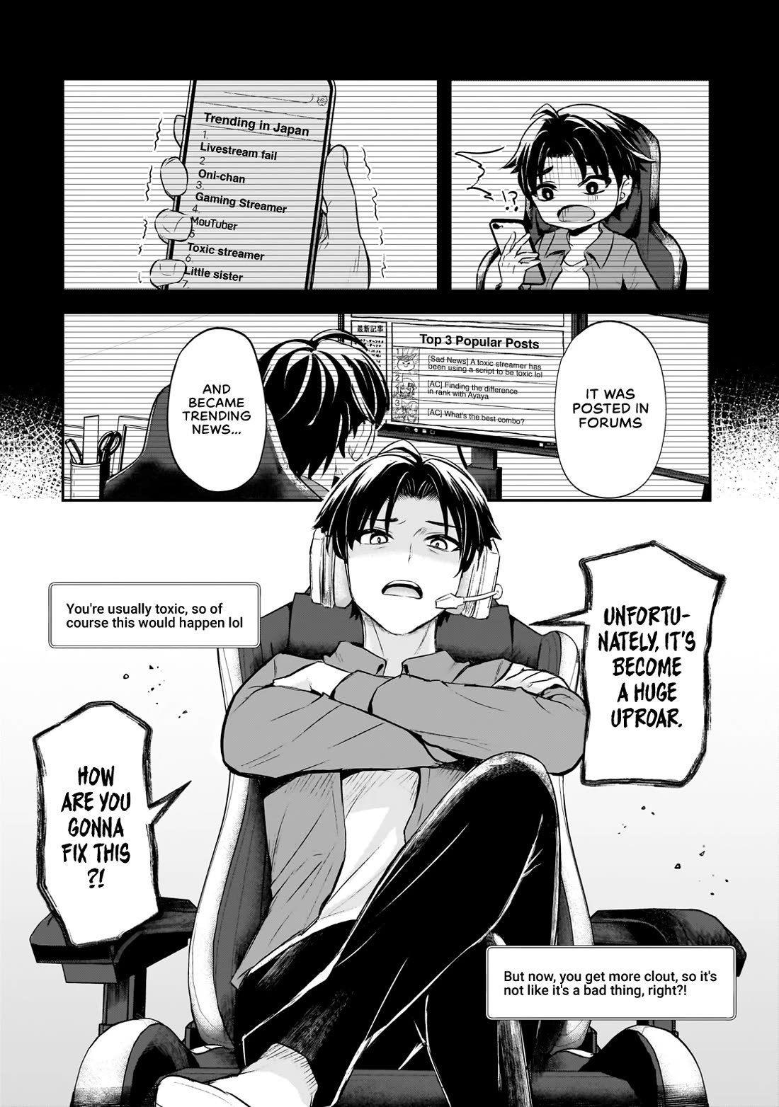 A Toxic 20-Year-Old Game Streamer Accidentally Reveals His Nice Personality Because He Forgot to End the Stream Chapter 1 page 33 - Chapter 1: The Agitated Oni-chan