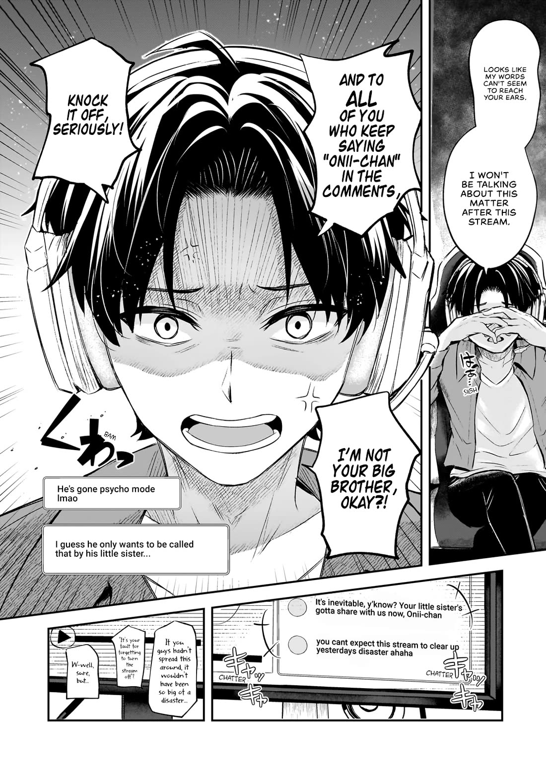 A Toxic 20-Year-Old Game Streamer Accidentally Reveals His Nice Personality Because He Forgot to End the Stream Chapter 1 page 34 - Chapter 1: The Agitated Oni-chan