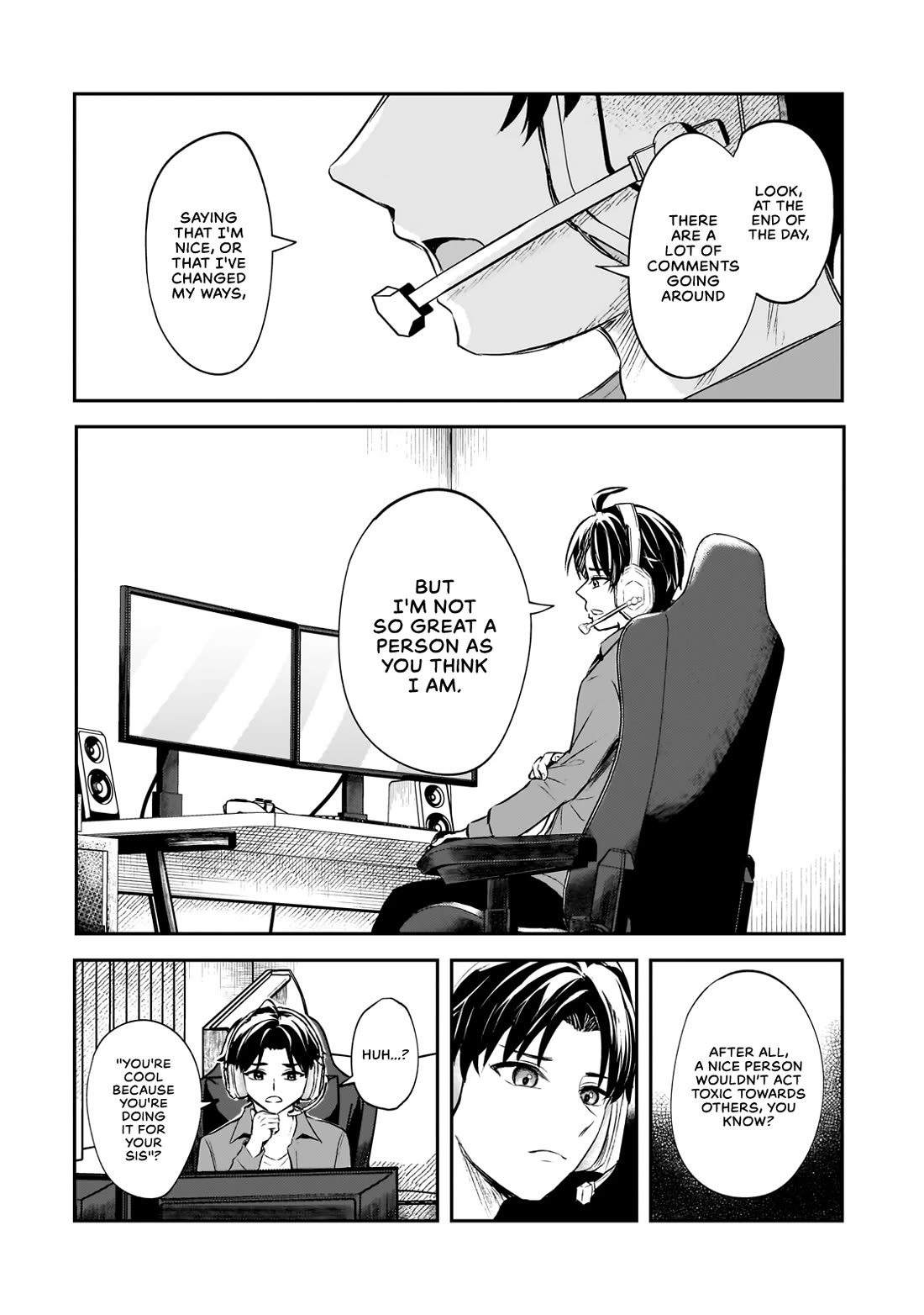 A Toxic 20-Year-Old Game Streamer Accidentally Reveals His Nice Personality Because He Forgot to End the Stream Chapter 1 page 35 - Chapter 1: The Agitated Oni-chan