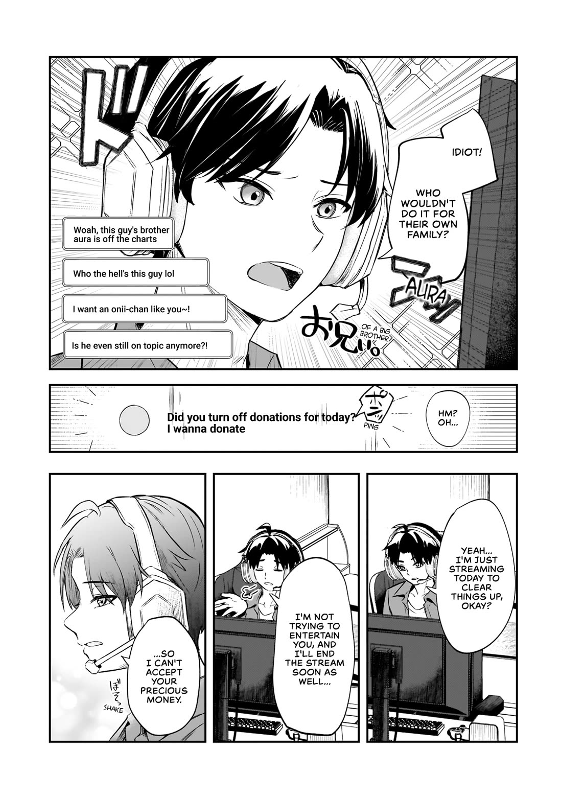 A Toxic 20-Year-Old Game Streamer Accidentally Reveals His Nice Personality Because He Forgot to End the Stream Chapter 1 page 36 - Chapter 1: The Agitated Oni-chan