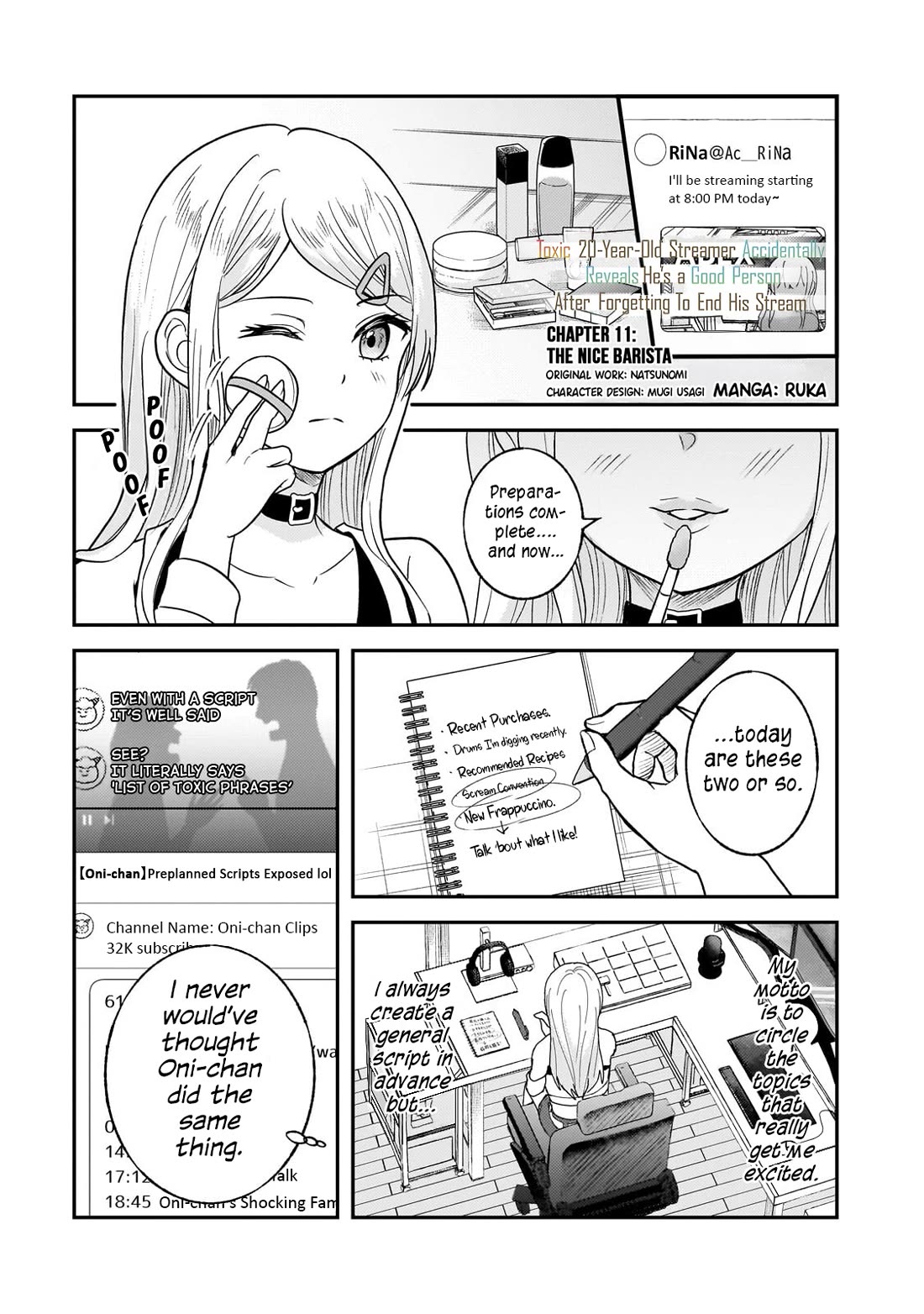 A Toxic 20-Year-Old Game Streamer Accidentally Reveals His Nice Personality Because He Forgot to End the Stream Chapter 11 page 1 - Chapter 11: The Nice Barista