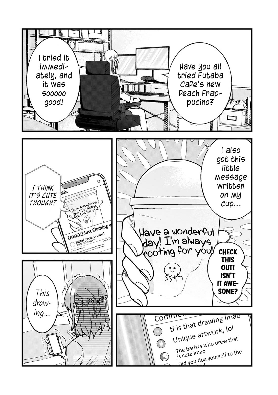 A Toxic 20-Year-Old Game Streamer Accidentally Reveals His Nice Personality Because He Forgot to End the Stream Chapter 11 page 7 - Chapter 11: The Nice Barista