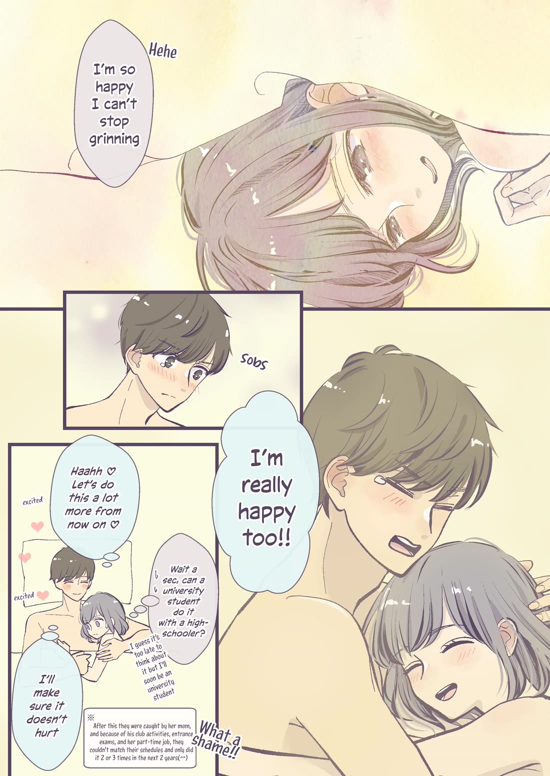 A Two-Year Age Gap Between Childhood Friends Chapter 13.5 page 11 - Chapter 13.5: High School Arc (First Time) Part 5
