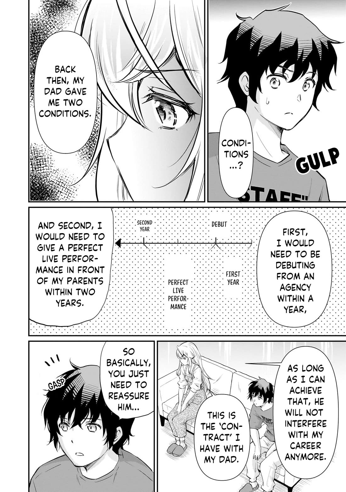 A Very Popular Idol Classmate Has Taken a Liking to Me, A Person Who Doesn’t Want to Work for my Whole Life Chapter 23 page 19 - Chapter 23: A contract with my Dad