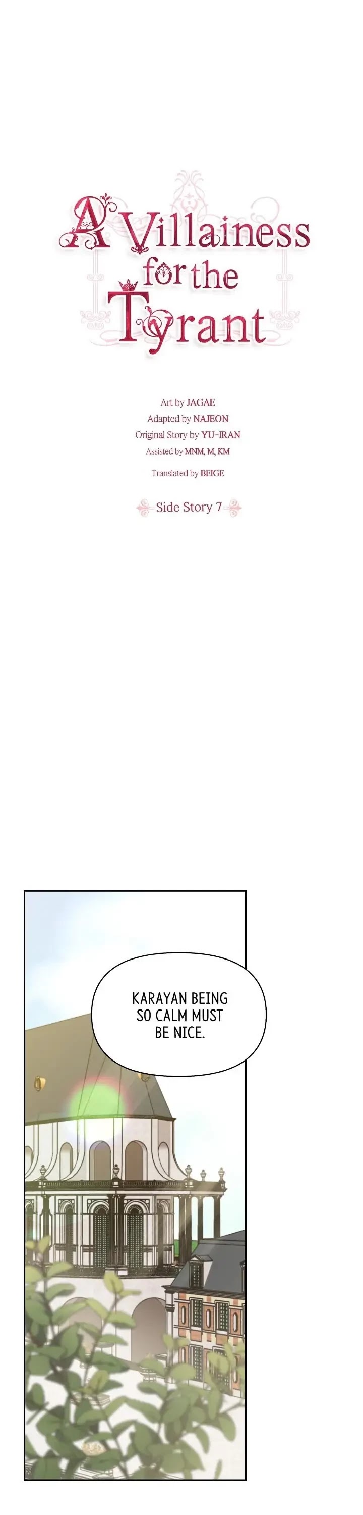 A Villainess for the Tyrant Chapter 102 page 1 - Chapter 102: Side Story 7