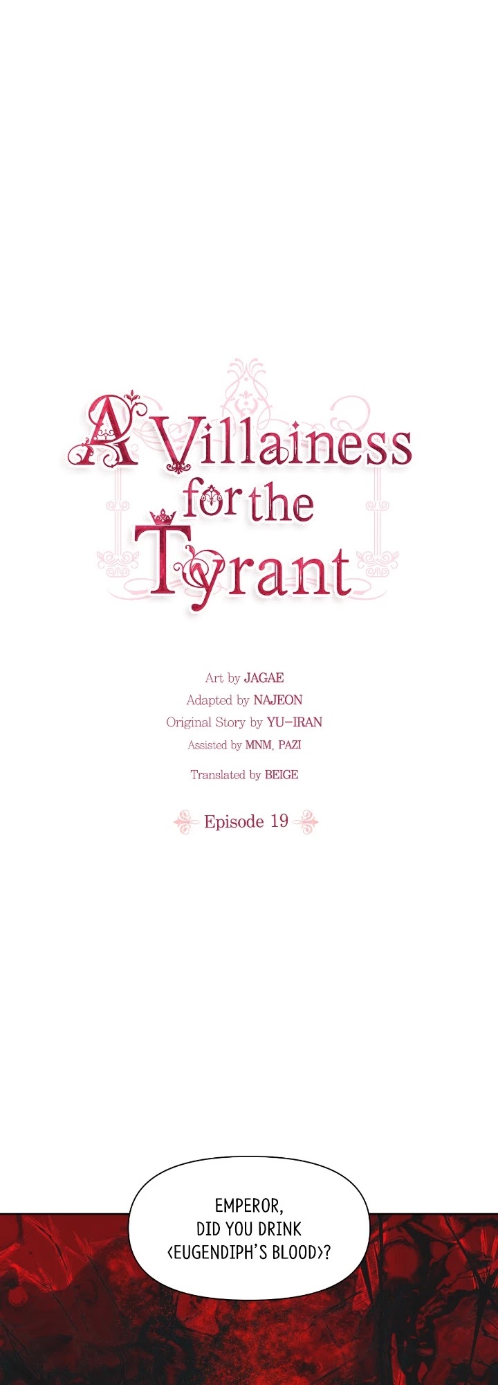 A Villainess for the Tyrant Chapter 19 page 1 - Chapter 19