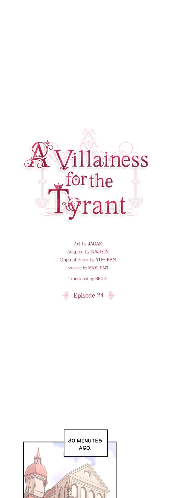 A Villainess for the Tyrant Chapter 24 page 1 - Chapter 24