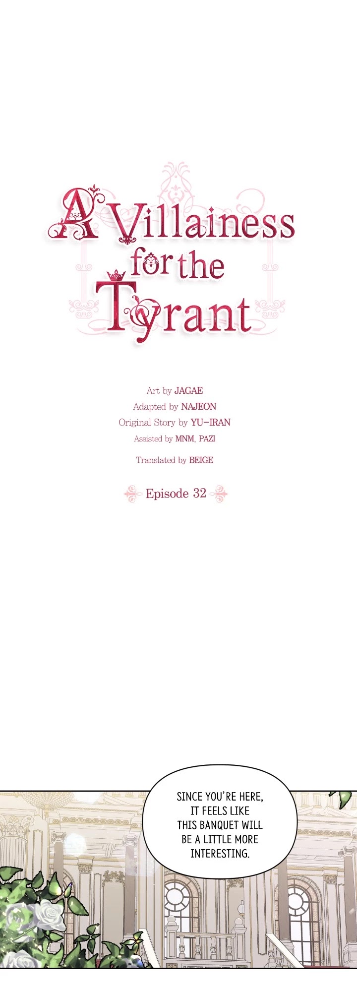 A Villainess for the Tyrant Chapter 32 page 1 - Chapter 32