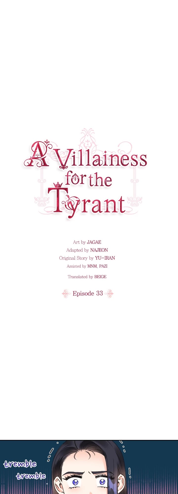 A Villainess for the Tyrant Chapter 33 page 1 - Chapter 33