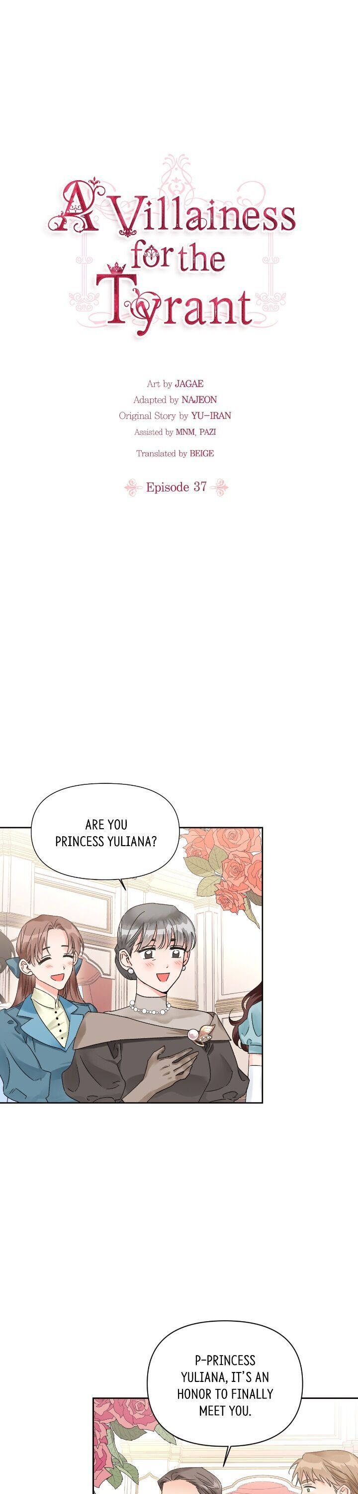 A Villainess for the Tyrant Chapter 37 page 1 - Chapter 37