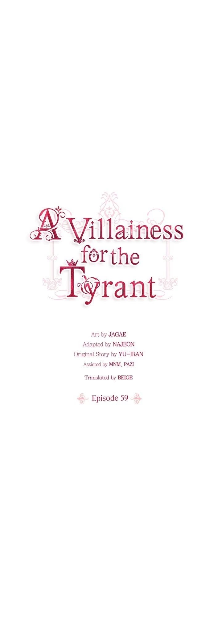 A Villainess for the Tyrant Chapter 59 page 1 - Chapter 59