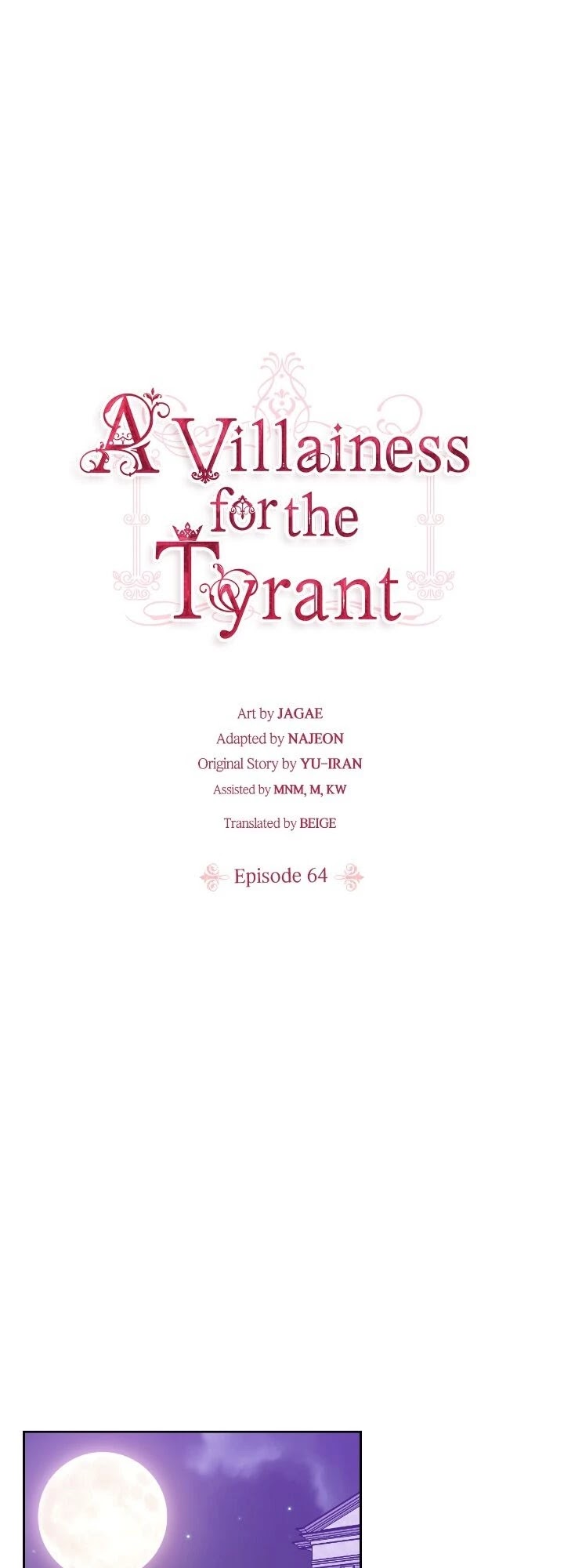 A Villainess for the Tyrant Chapter 64 page 1 - Chapter 64