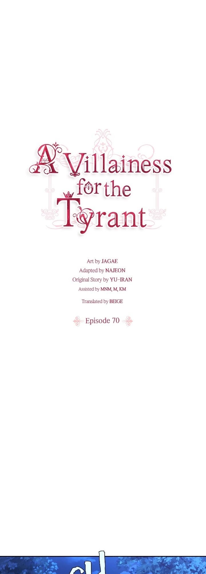 A Villainess for the Tyrant Chapter 70 page 1 - Chapter 70