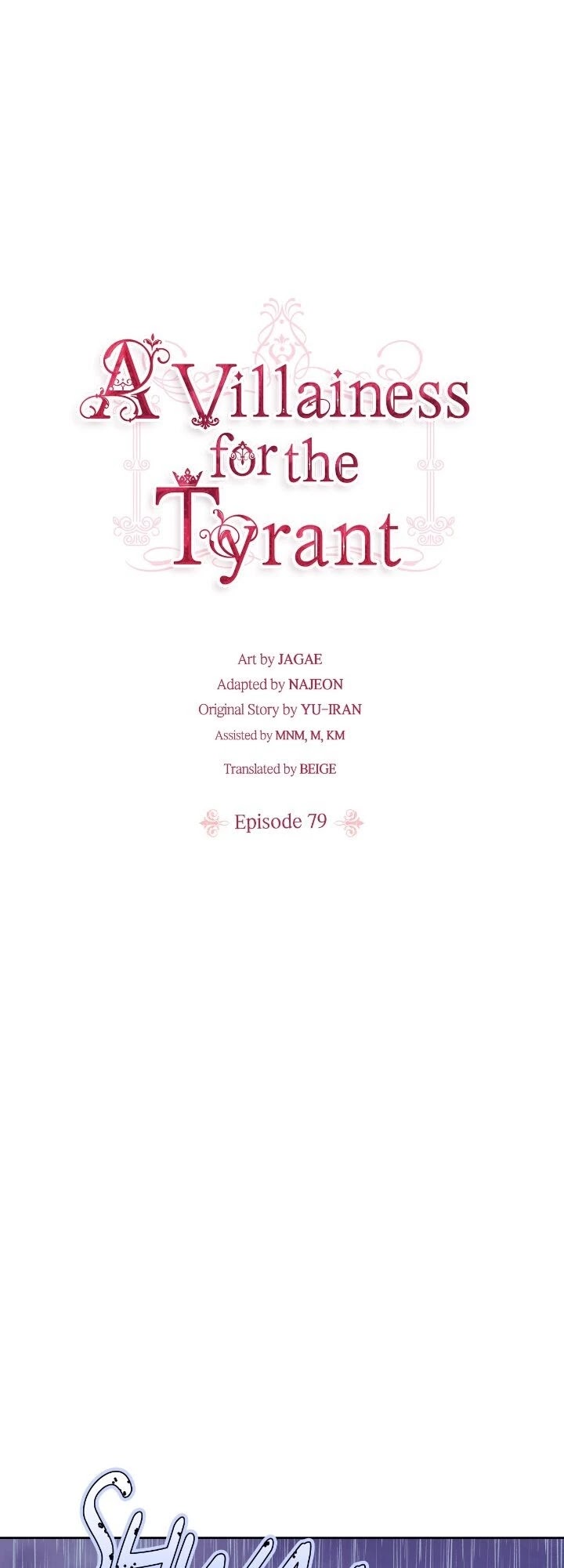A Villainess for the Tyrant Chapter 79 page 1 - Chapter 79