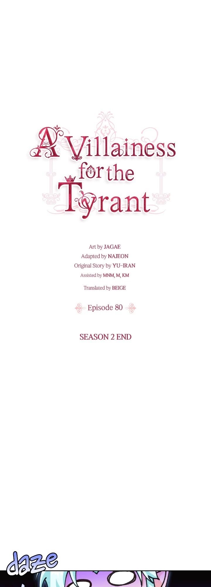 A Villainess for the Tyrant Chapter 80 page 1 - Chapter 80: S2 Finale