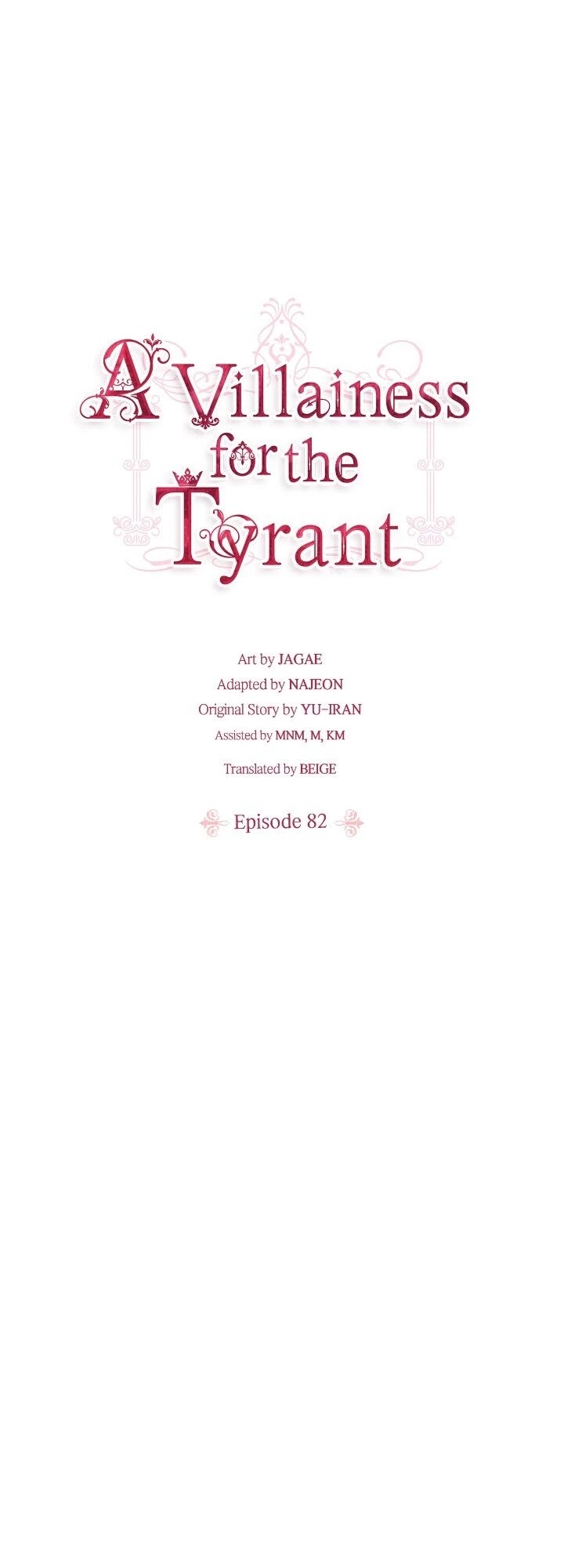 A Villainess for the Tyrant Chapter 82 page 1 - Chapter 82