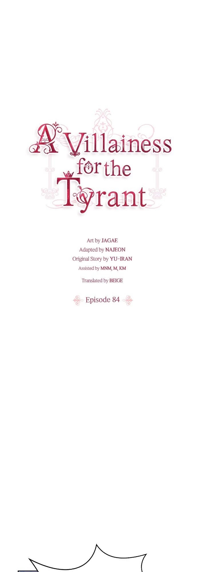 A Villainess for the Tyrant Chapter 84 page 1 - Chapter 84
