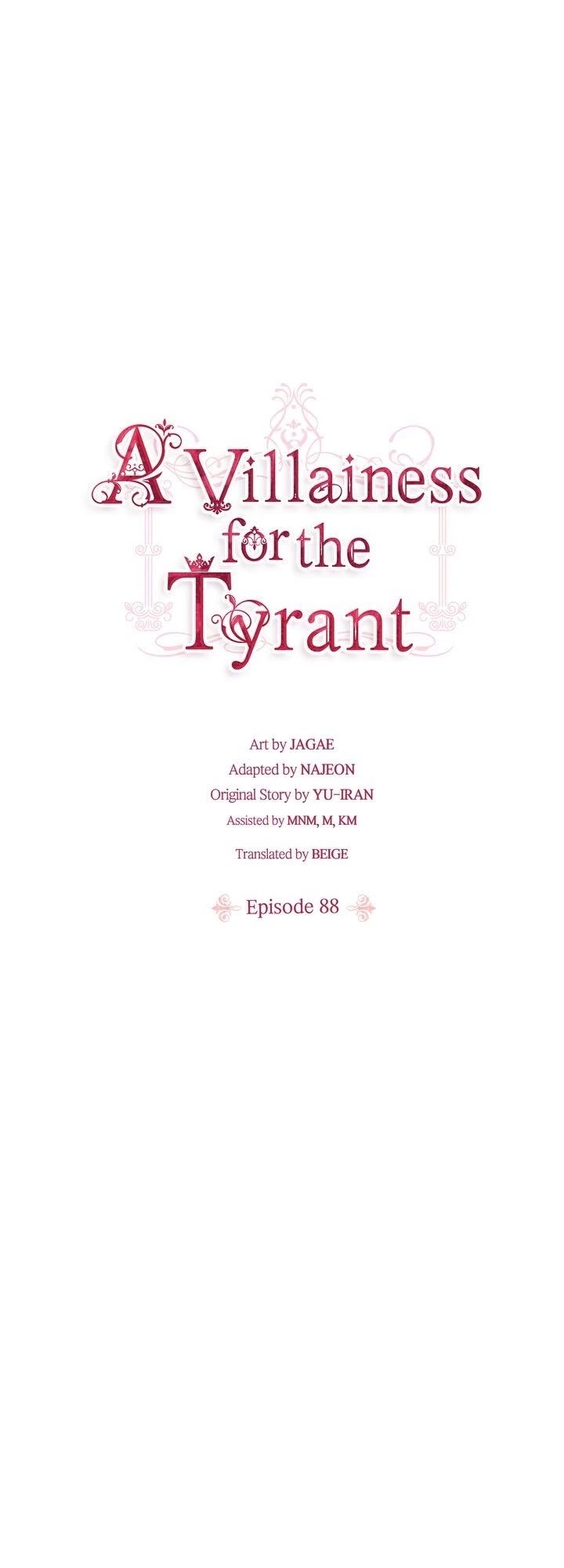 A Villainess for the Tyrant Chapter 88 page 1 - Chapter 88