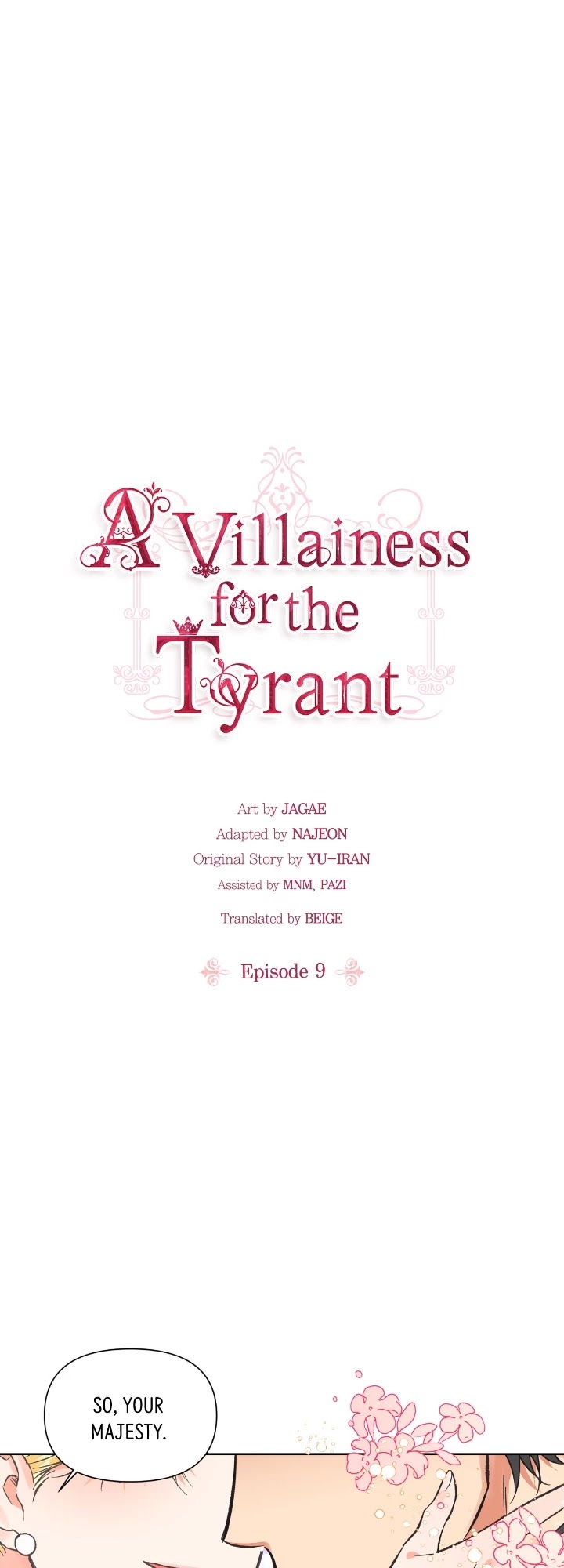 A Villainess for the Tyrant Chapter 9 page 1 - Chapter 9