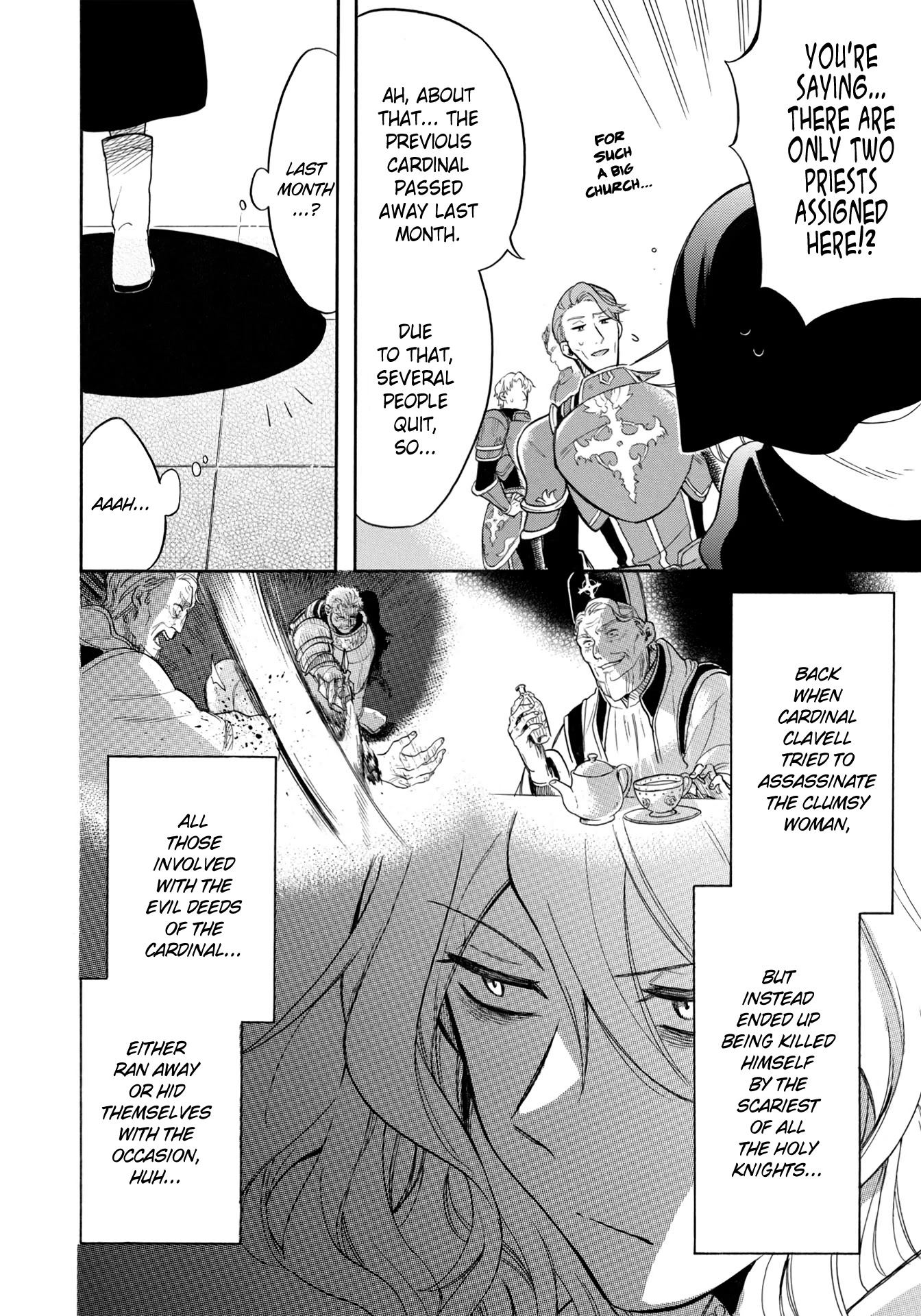 A Villain's Dilemma: How to Not Meddle too Much with a Clumsy Holy Knight's Life Chapter 4 page 7 - Chapter 4: They Say Magicians Are Heretics, but the Faithful Ones Are Generally the Same (2)