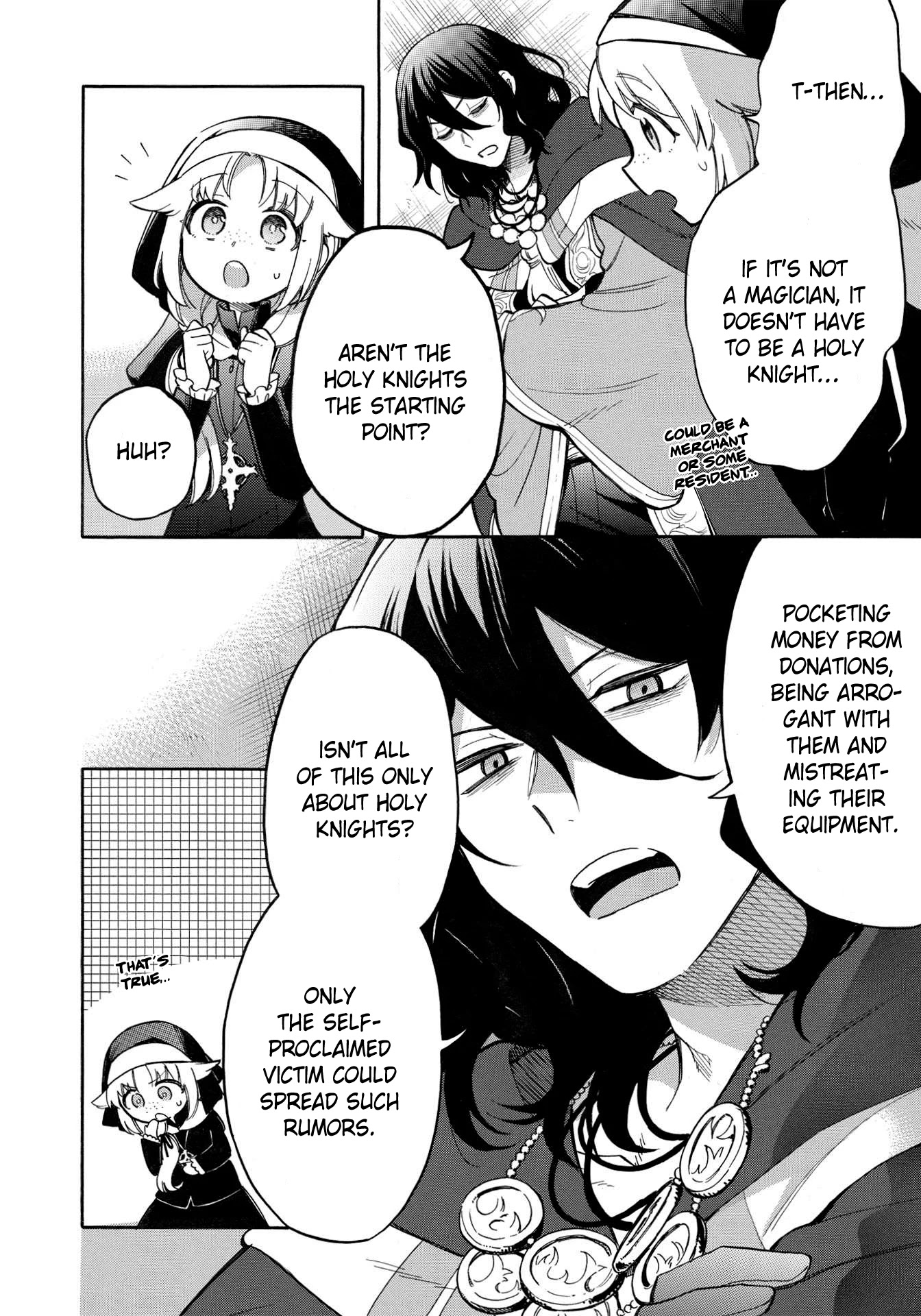 A Villain's Dilemma: How to Not Meddle too Much with a Clumsy Holy Knight's Life Chapter 5 page 15 - Chapter 5: Even the Holy Knights Captain Is a Girl and Gets Embarrassed Sometimes (1)
