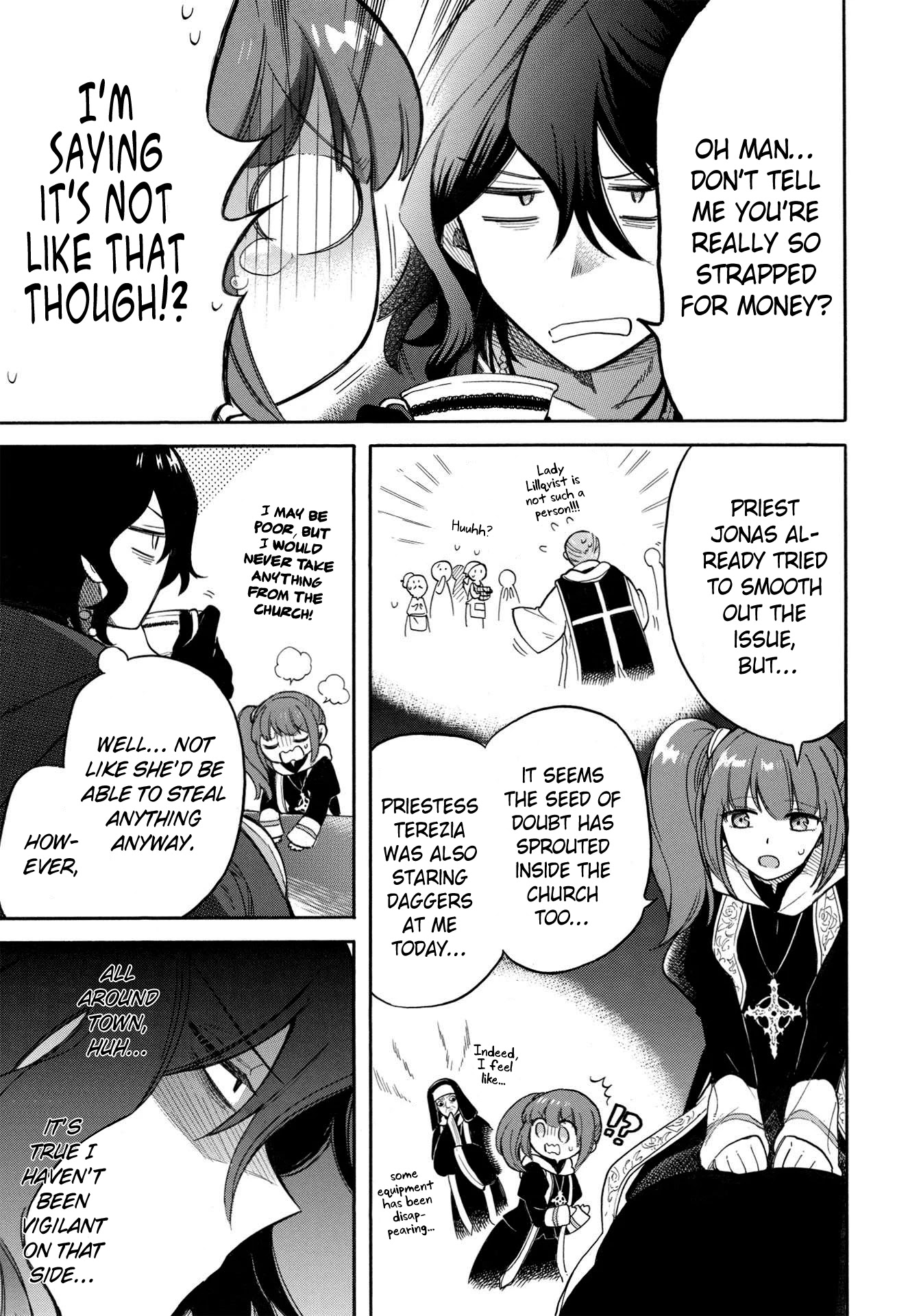 A Villain's Dilemma: How to Not Meddle too Much with a Clumsy Holy Knight's Life Chapter 5 page 4 - Chapter 5: Even the Holy Knights Captain Is a Girl and Gets Embarrassed Sometimes (1)