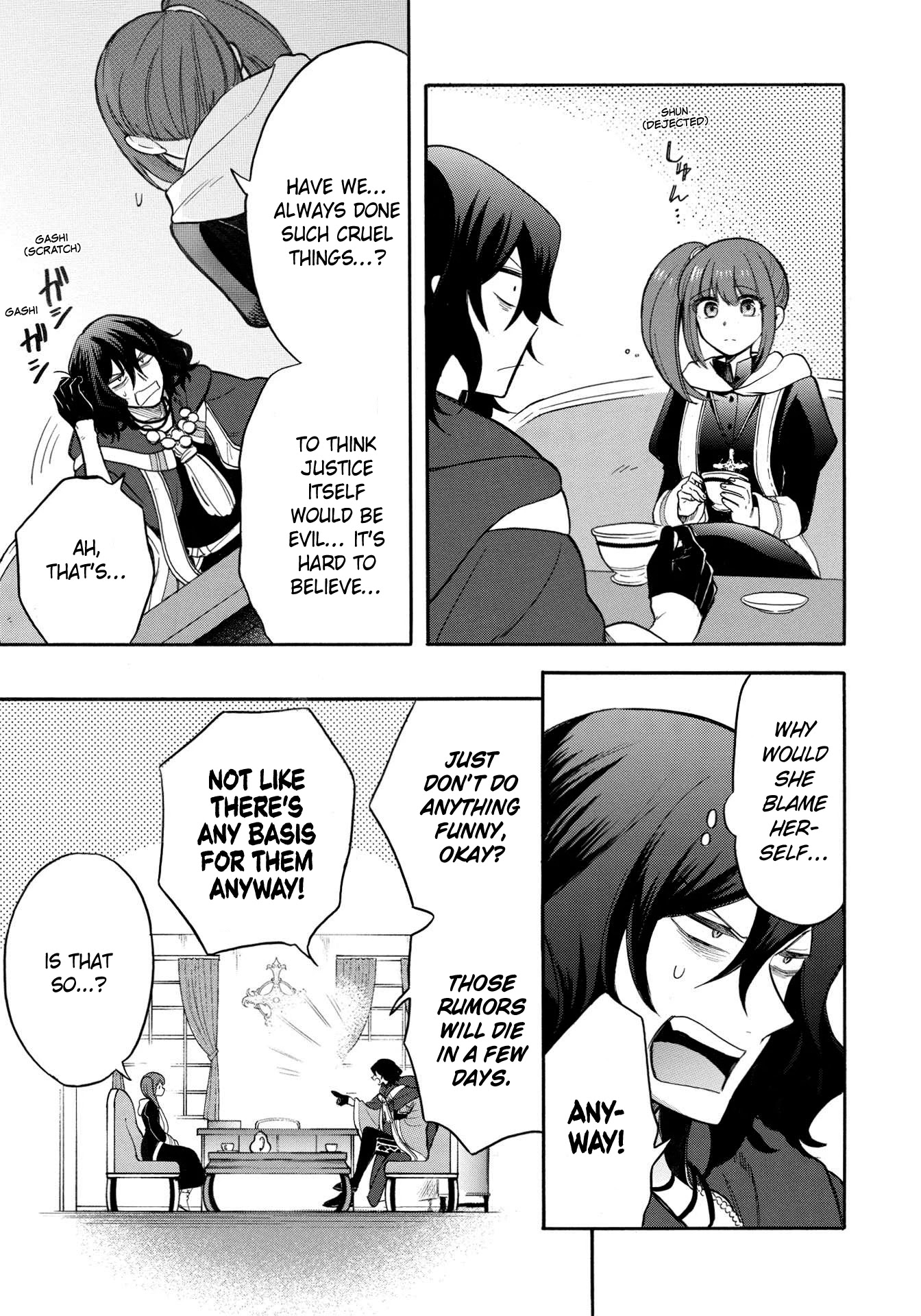 A Villain's Dilemma: How to Not Meddle too Much with a Clumsy Holy Knight's Life Chapter 5 page 8 - Chapter 5: Even the Holy Knights Captain Is a Girl and Gets Embarrassed Sometimes (1)