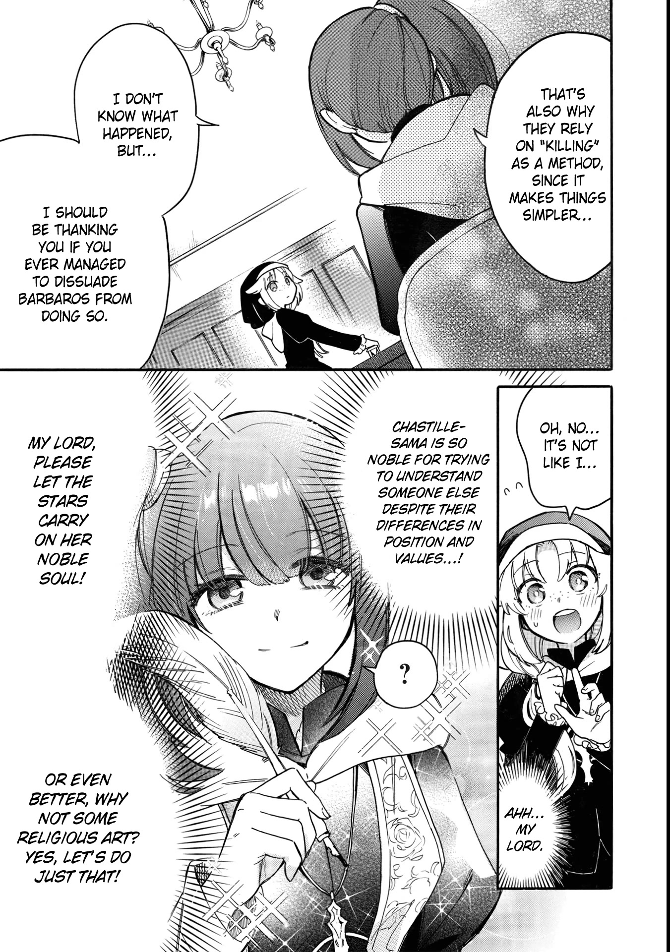 A Villain's Dilemma: How to Not Meddle too Much with a Clumsy Holy Knight's Life Chapter 6 page 16 - Chapter 6: Even the Holy Knights Captain Is a Girl and Gets Embarrassed Sometimes (2)