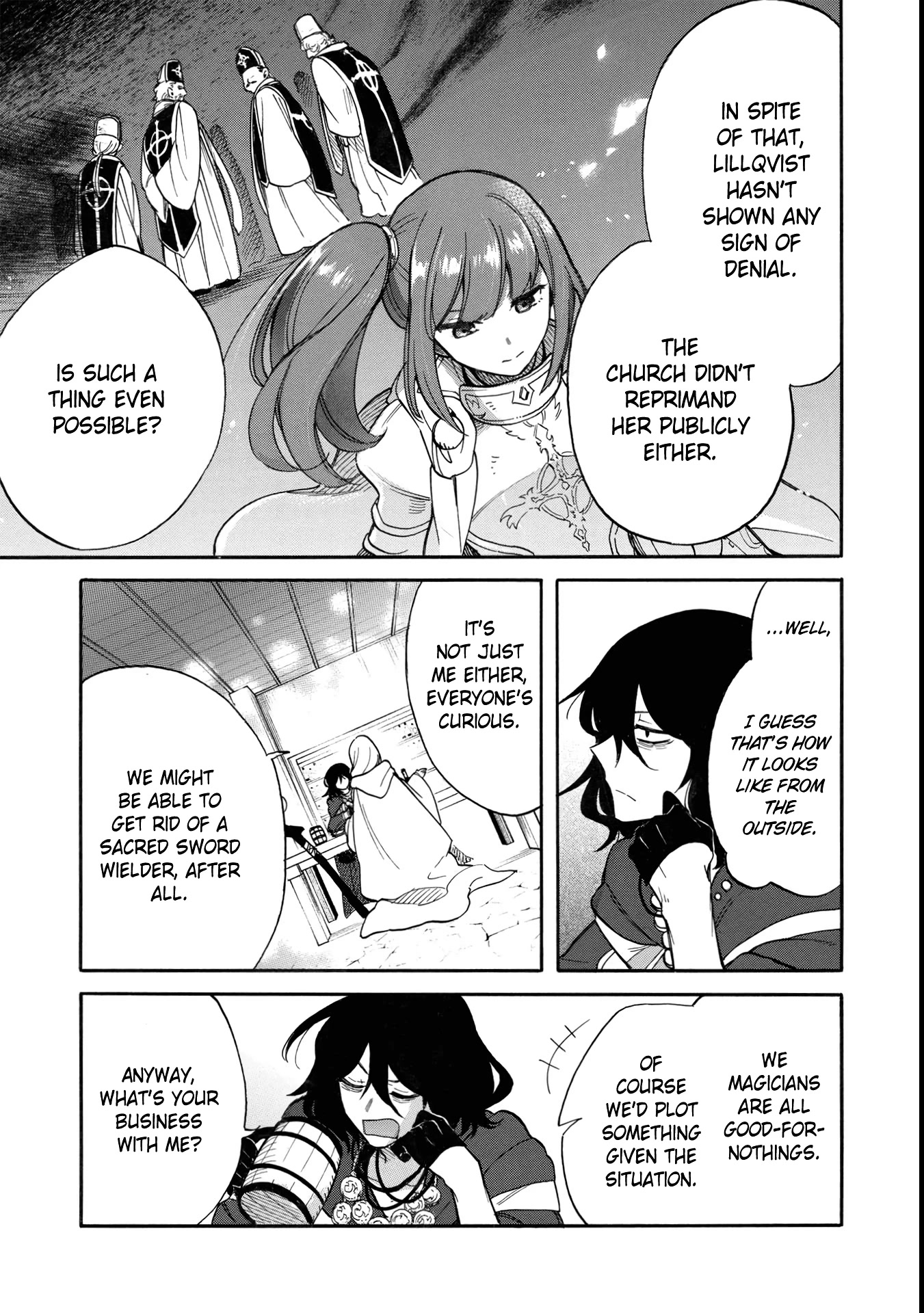 A Villain's Dilemma: How to Not Meddle too Much with a Clumsy Holy Knight's Life Chapter 6 page 6 - Chapter 6: Even the Holy Knights Captain Is a Girl and Gets Embarrassed Sometimes (2)