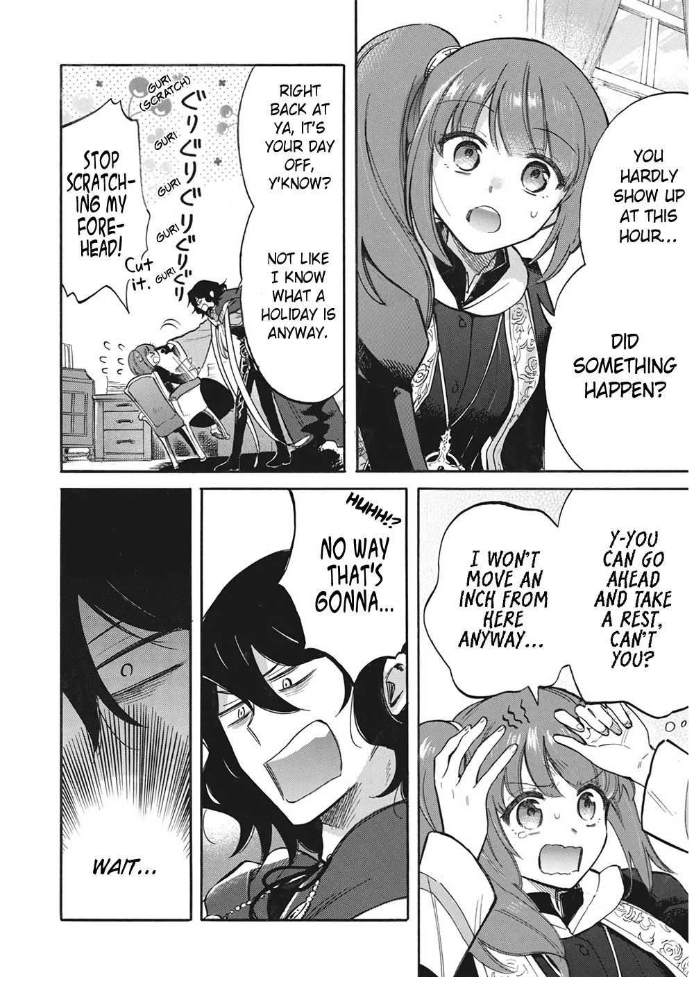 A Villain's Dilemma: How to Not Meddle too Much with a Clumsy Holy Knight's Life Chapter 7 page 10 - Chapter 7: The Situation Quickly Goes Downhill the Moment the Clumsy Knight Lets Her Guard Down (1)