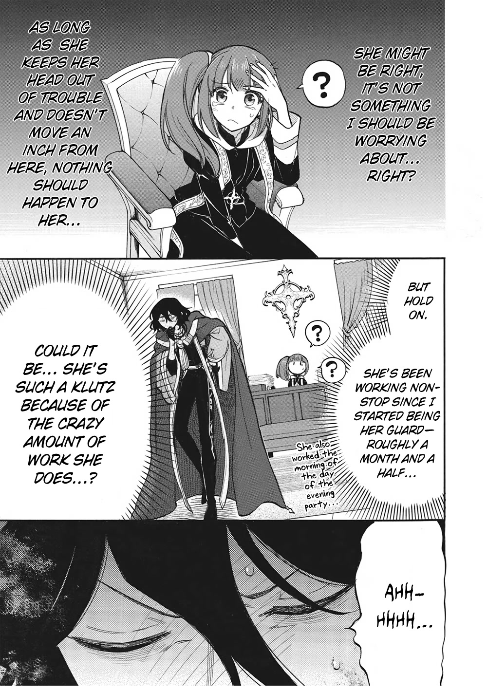 A Villain's Dilemma: How to Not Meddle too Much with a Clumsy Holy Knight's Life Chapter 7 page 11 - Chapter 7: The Situation Quickly Goes Downhill the Moment the Clumsy Knight Lets Her Guard Down (1)