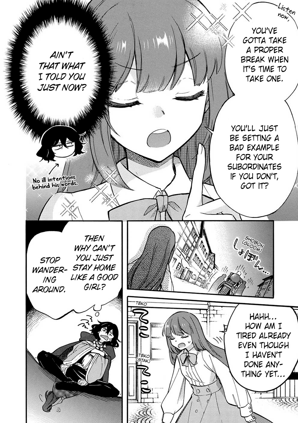 A Villain's Dilemma: How to Not Meddle too Much with a Clumsy Holy Knight's Life Chapter 8 page 7 - Chapter 8: The Situation Quickly Goes Downhill the Moment the Clumsy Knight Lets Her Guard Down (2)