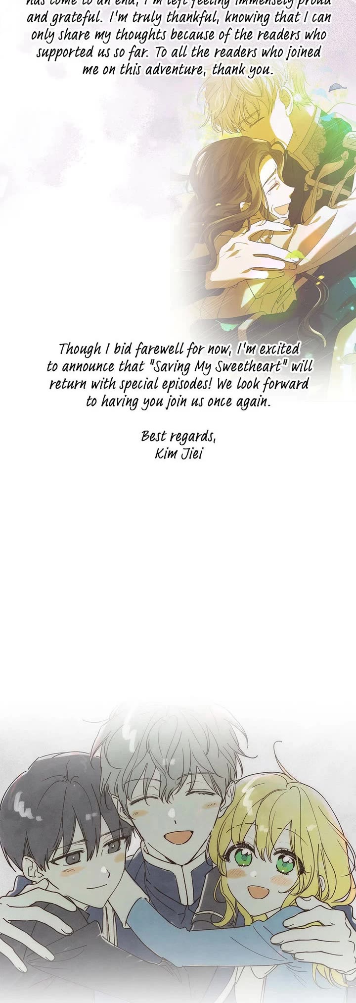 A Way to Protect the Lovable You Chapter 129.5 page 24 - Chapter 129.5: Author's Note