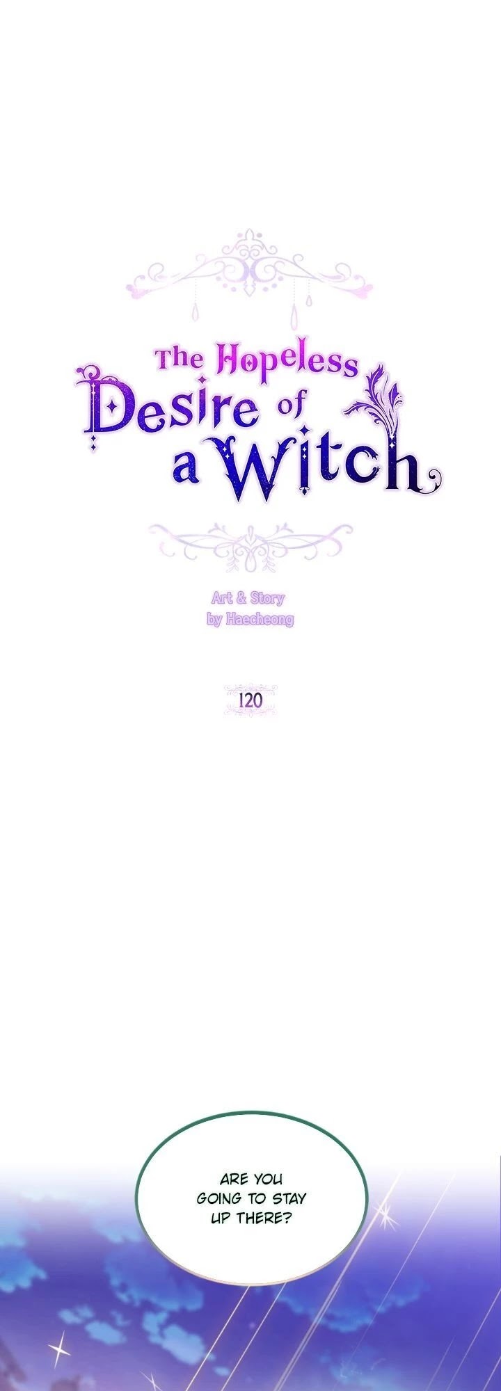 A Witch's Hopeless Wish Chapter 120 page 1 - Chapter 120