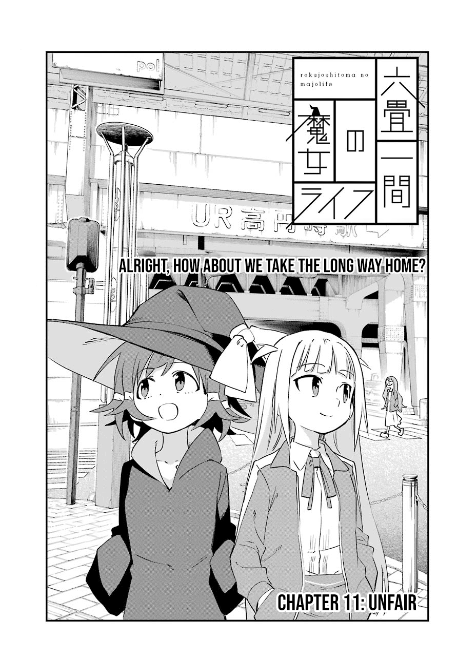 A Witch's Life in a Six-Tatami Room Chapter 11 page 1 - Chapter 11: Unfair