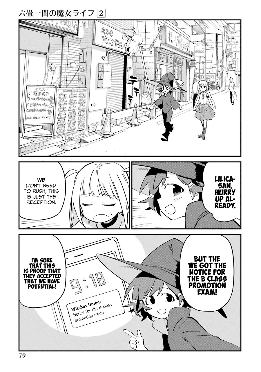A Witch's Life in a Six-Tatami Room Chapter 6 page 1 - Chapter 6: Just for today...