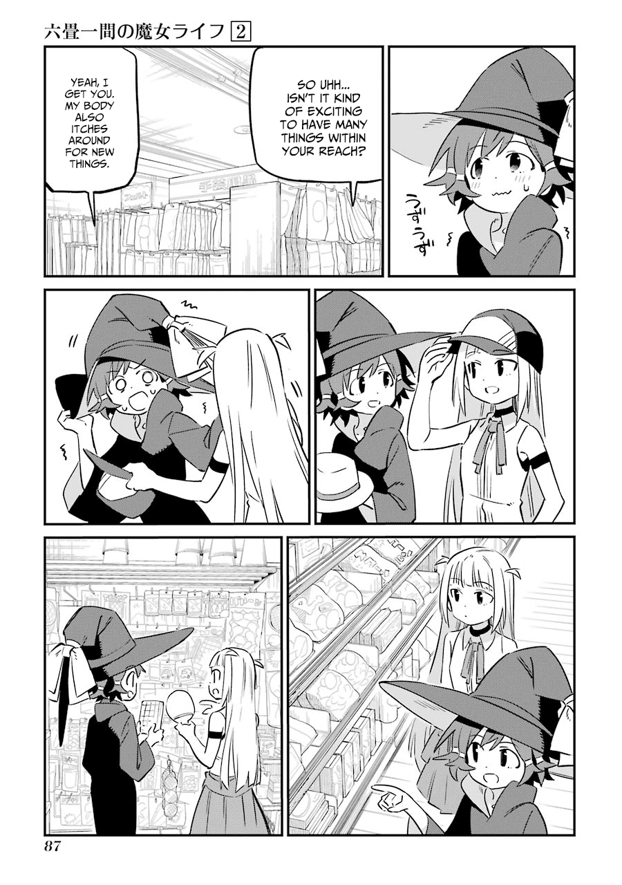 A Witch's Life in a Six-Tatami Room Chapter 6 page 9 - Chapter 6: Just for today...