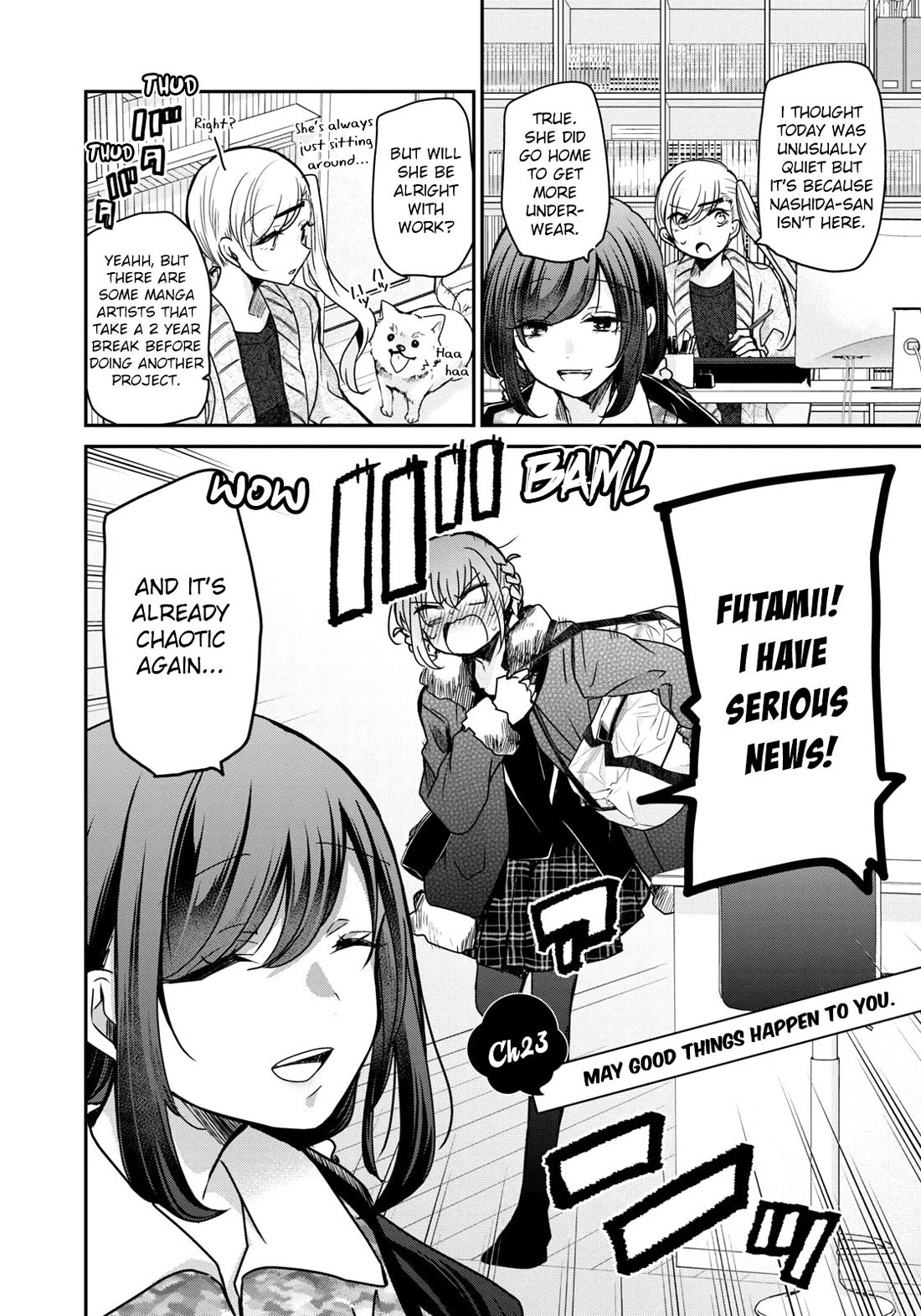 A Workplace Where You Can't Help But Smile Chapter 23 page 3 - Chapter 23: May Good Things Happen to You.