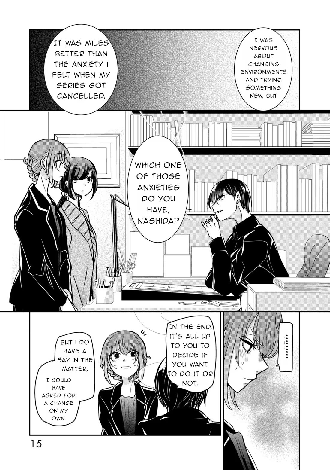 A Workplace Where You Can't Help But Smile Chapter 25 page 17 - Chapter 25: No, I'm just really worried.
