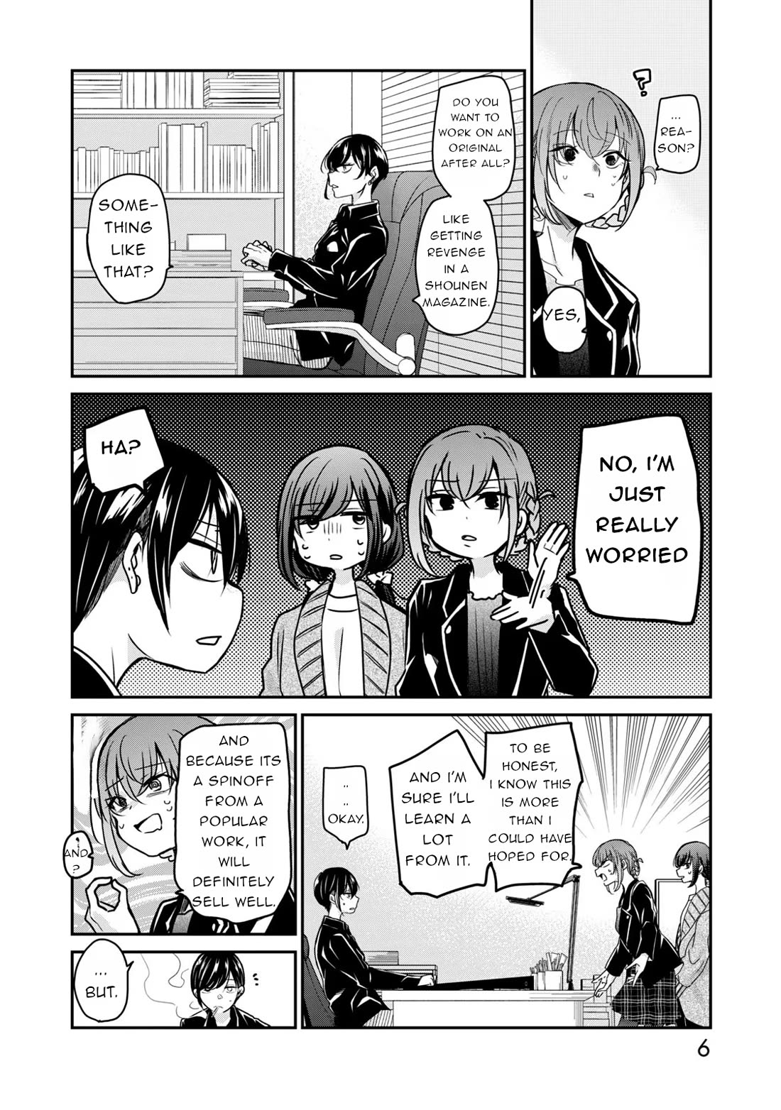 A Workplace Where You Can't Help But Smile Chapter 25 page 8 - Chapter 25: No, I'm just really worried.