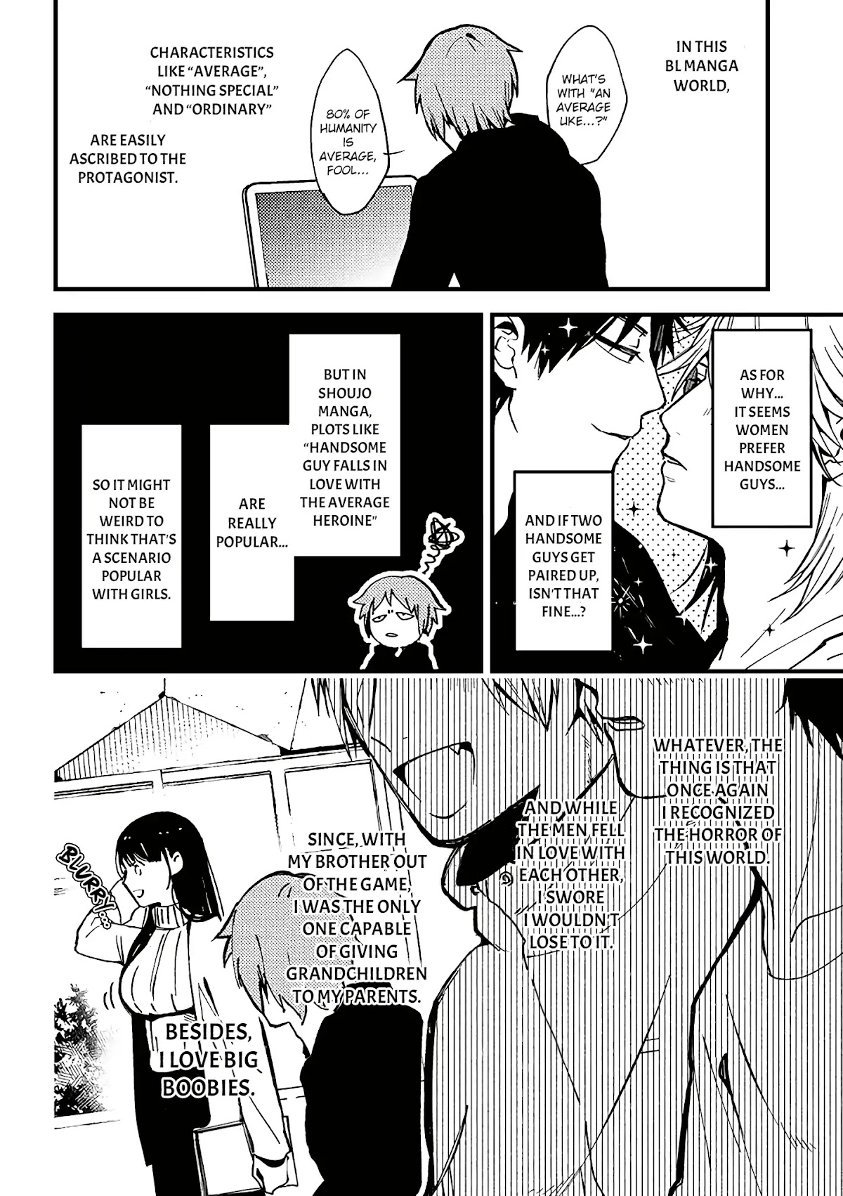 A World Where Everything Definitely Becomes BL vs. The Man Who Definitely Doesn't Want To Be In A BL Chapter 1 page 5 - Chapter 1: The world in which all men became gay vs the man who won't become gay