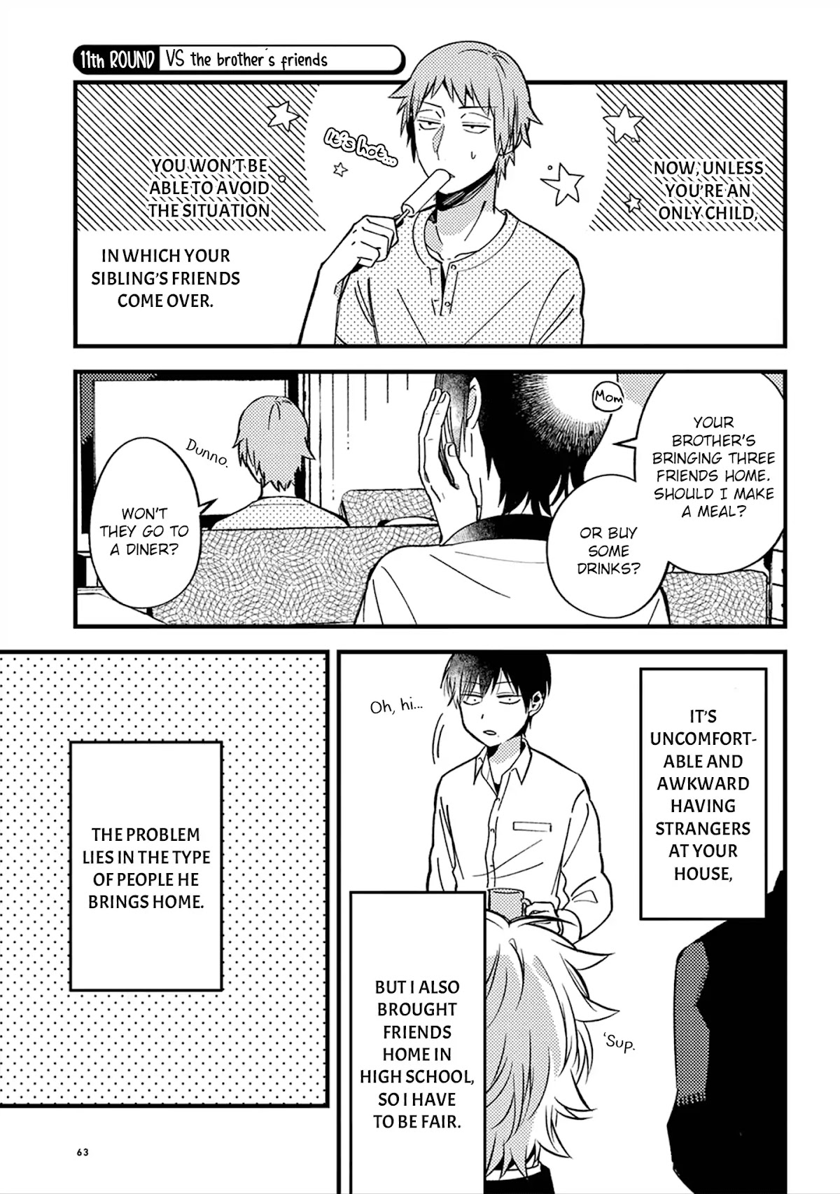 A World Where Everything Definitely Becomes BL vs. The Man Who Definitely Doesn't Want To Be In A BL Chapter 11 page 2 - Chapter 11: VS the brother's friends